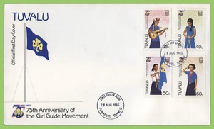 Tuvalu 1982 75th Anniversary of Girl Guides Movement set First Day Cover - Picture 1 of 1