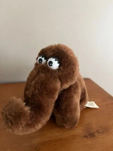 Vintage Sesame Street Snuffleupagus Plush Doll Small Snuffy Brown Mini 4 In. Toy - Picture 1 of 7