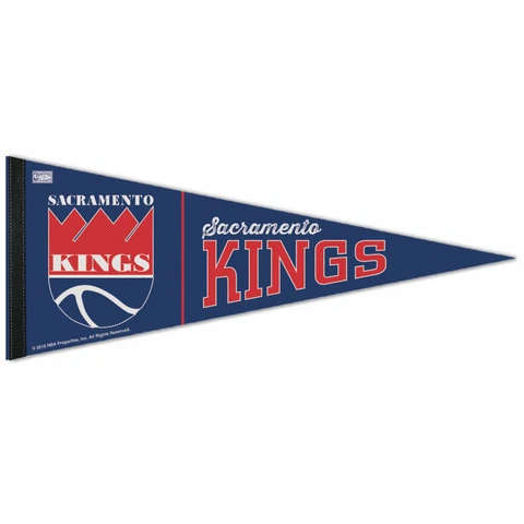 SACRAMENTO KINGS HARDWOOD CLASSIC PREMIUM QUALITY PENNANT 12"X30" BANNER Cover