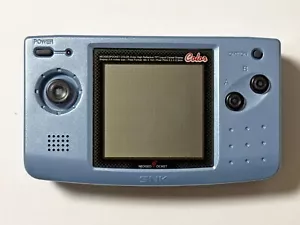 New! Neo Geo Pocket Color Platinum Blue Console Only SNK Handsheld Game Japan JP - Picture 1 of 11