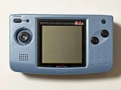 New ! Console Neo Geo Pocket Color Platinum Blue Only SNK Handsheld Game Japa... - Photo 1/4