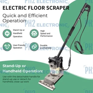 Electric Floor Scraper Machine, 3800 RPM, Tile Vinyl Carpet Wood Floor Remover - Picture 1 of 6