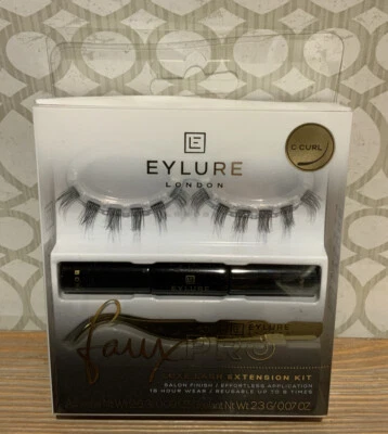 🍒 Eylure Faux Pro C Curl Clusters False Eyelashes Luxe Lash Extension Kit - Image 1 of 2