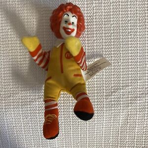 Ronald McDonald 2002 McDonald's Finger Puppet Clown Doll Figure Vinyl Plush 6"