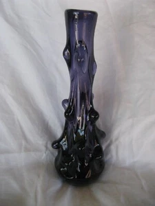 schwere Murano Glas Kolben Vase Kolbenvase Noppen violett purple 50s 60s 1,1 kg - Bild 1 von 10