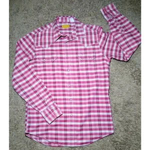 Roper Men's Western Heavywight Shirt Size L Long Sleeve Pearl Snaps - EUC - Picture 1 of 4