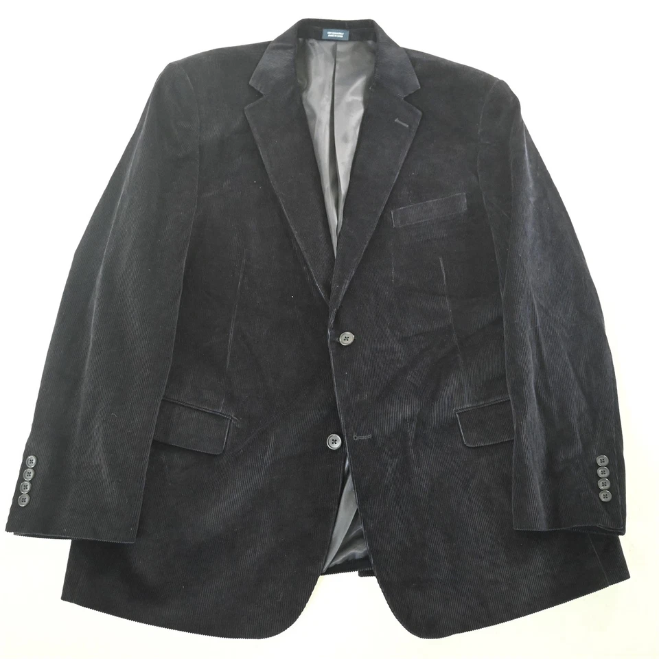 Blazer Traje Chaqueta Abrigo Deportivo Saddlebred 48R Azul Marino 100% Algodón Pana Para Hombre Foto 1 de 4