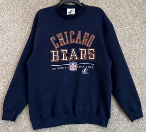 Vintage Logo Athletic NFL Pro Line Herren Large Chicago Bears bestickt Sweatshirt - Bild 1 von 15