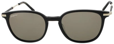 Gafas de sol Salvatore Ferragamo SF1015S-001 marco negro lentes grises 52-19-150 NUEVO Foto 1 de 2