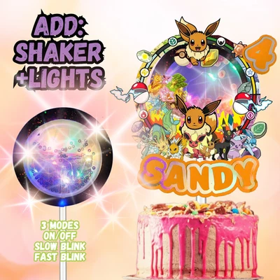 POKEMON EEVEE SUMINISTROS DE FIESTA DECORACIÓN DE CUMPLEAÑOS GLOBO VAJILLA REMOLINO Foto 1 de 4