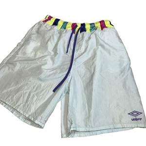 Vintage Umbro Shorts Herren XL hellblau Made in USA 90s sportlich Retro (156) - Bild 1 von 9