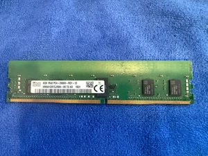 SK Hynix HMA81GR7AFR8N-VK T3 AD 1931 8GBx1 DDR4 RDIMM Server Memory 2666HMz - Picture 1 of 2