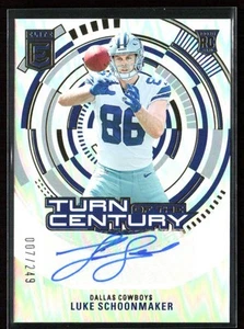 Luke Schoonmaker 2023 Donruss Elite Turn of the Century Autographs RC Auto /249 - Picture 1 of 2
