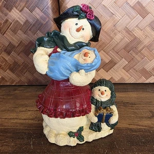TJ's Christmas Cherish the Memories muñeco de nieve figura caja de música obras navideñas - Imagen 1 de 8