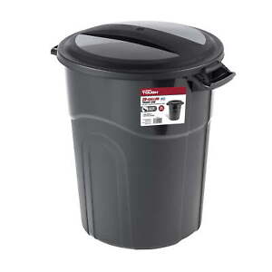 20 Gallon Heavy Duty Plastic Garbage Can, Trash Can, Wastebasket, Included Lid
