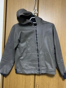 APC Thick Leather Hoodie Black Size 1 Stylish Men's Simple From Japan y4050 - Picture 1 of 3