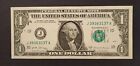 $1 One Dollar Fancy Serial Number, 39 36 31 37 Every other 3! Series 2017A Circ