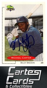 Michael Carter 1991 Classic Best #214 Beloit Brewers TTM/IP Signed Autographed