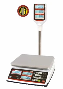 VTS TVP-30P Price Computing Scale with Pole Display, 30lb x 0.005lb - Picture 1 of 5