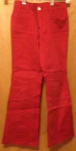 Old Navy jeans red size 8 Denim 25x24 1/2 Flare girls - Picture 1 of 2