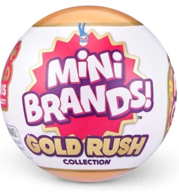 Мини-бренды Gold Rush сюрприз 1 ШАР ограниченный выпуск покупайте больше, чтобы сэкономить - Изображение 1 из 2
