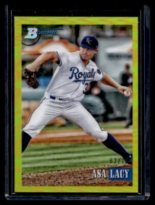 2021 Topps Bowman Heritage Asa Lacy Yellow Refractor #/75 #105 - Image 1 of 2