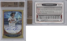 2013 Bowman Chrome Prospects Gold Refractor /50 Andrew Aplin BGS 9.5 Auto