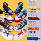 1Pair Kids Easy No Tie Shoelaces Elastic Silicone Flat Lazy Shoe Lace Strings ⊱