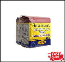 2-Pack Fleischmann's Instant Dry Yeast For Oven Or Bread Machines, 1 lb.