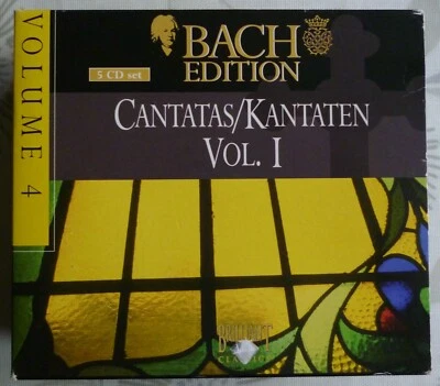Bach Cantatas Vol 4 Brilliant Classics 5-CD Box Set in Very Good Condition - Image 1 of 3