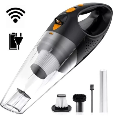 Powools Handheld Vacuum Cordless with 2 Filters, Car Vacuum Cleaner Rechargeable - Image 1 of 4