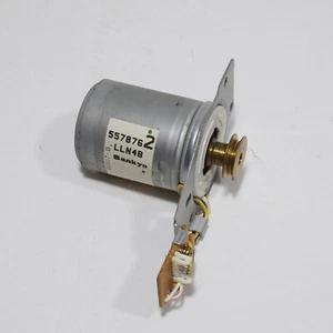 SANKYO motor 557876 12 VDC with 9.4 mm Flat and 18.8mm square belt pulley +tach - Picture 1 of 6
