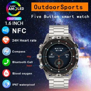 Montre Intelligente Ndavid, Écran Hd Amoled 2023*1.6, Boussole, Assistant vocal - Photo 1/22