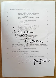 ORIGINAL AUTOGRAPHED DANGER MOUSE SCRIPT PAGE KEVIN ELDON Penfold - Bild 1 von 1