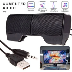 3,5mm Computer-Stereo-Lautsprecher Clipable USB-Mini-Lautsprecher Sound bar - Photo 1/6