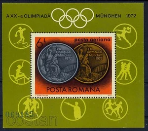 1972 Munich Olympic Medals,Fencing,Handball,Wrestling,Boxing,Romania,Bl.100,MNH - Picture 1 of 1