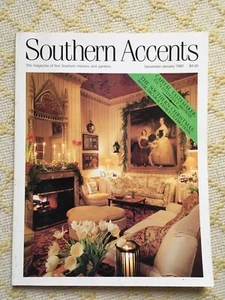 PRISTINE “SOUTHERN ACCENTS” MAGAZINE DEC-JANUARY 1992 EXCELLENT ~ CONTENTS PHOTO - Picture 1 of 3