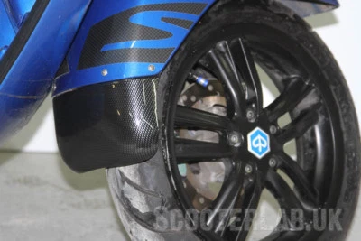 Vespa GTS SLUK Guard - mudguard extender TEXTURED BLACK (NOT FOR HPE VERSION) - Image 1 of 4