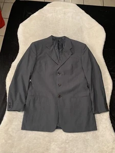 Armani Collezioni Giacca Uomo 40R Grigio Lana Blazer Cappotto Sportivo Saks Fifth Avenue - Foto 1 di 10