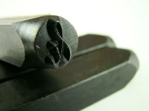 1/4" Symbol "&" Stamp-Punch-Hand-Tool-Gold Bar-Silver-Trailer-Metal-Leather - Picture 1 of 2