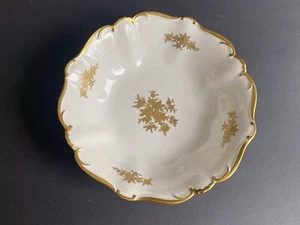 "Cuenco/plato alemán Jlmenau Graf Von Henneberg Alemania porcelana oro 10,5""" - Imagen 1 de 7