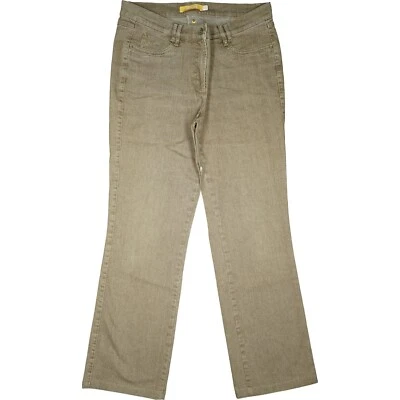 BIBA Laura Damen Stretch Jeans Hose Schlag Bootcut mid Comfort 40 W32 L30 Beige - Bild 1 von 4