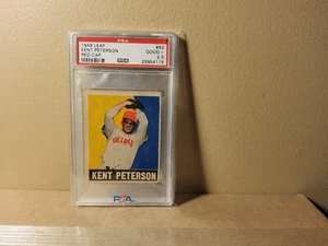 1948 Leaf #42 Kent Peterson Red Cap PSA 2.5 - Picture 1 of 2