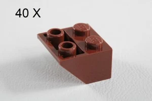 LEGO® Reddish Brown Slope Inverted 45 2 x 2 [ 40 Pieces] [ ID 3660 ] - Picture 1 of 6