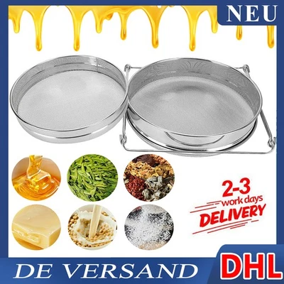Doppel Honig Sieb Bienenzucht Imkerei Honigsieb/filter Schmutzfänger Absetztank - Bild 1 von 4