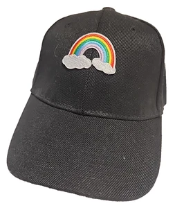 Rainbow Cloud Black Hat Adjustable - Picture 1 of 3