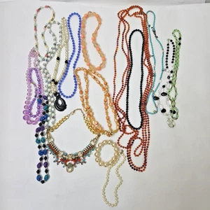 Bigiotteria lotto di 17 perline vetro pezzi unici tutti indossabili o artigianali  - Foto 1 di 8