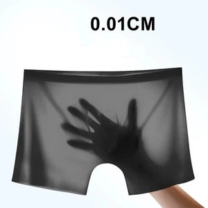 Boxer Noir plum taille XXL sans couture  transparent sheer sexy Réf. T01 - Imagen 1 de 23