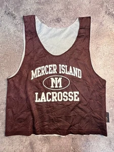 Vintage Mercer Island Lacrosse Reversible Mesh Jersey Brown Practice Tank M - Bild 1 von 12
