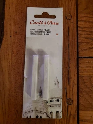 NOVO Conte a Paris Lápis de Esboço Branco Pacote com 2 Contagens - Imagem 1 de 2